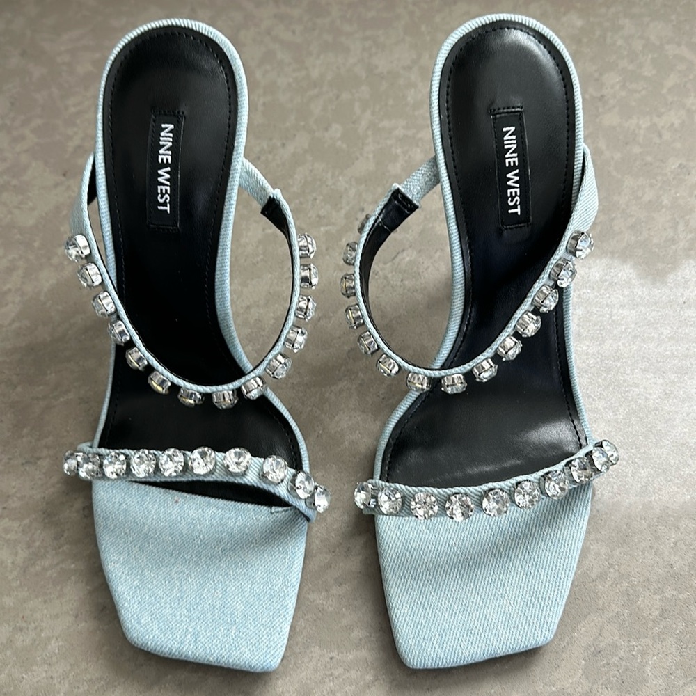 Nine west denim heels (brand new!) — US women size 8.5